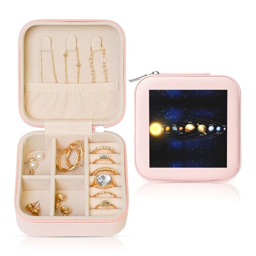 YUBVCF Stilvolle Schmuckschatulle mit Sonnensystemdruck, Ringbox, Premium, wunderschön für Hochzeit, Verlobung YUBVCF Stilvolle Schmuckschatulle mit Sonnensystemdruck, Ringbox, Premium, wunderschön für Hochzeit, Verlobung von YUBVCF