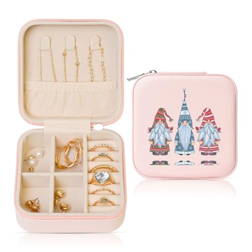 YUBVCF Stilvolle Schmuckschatulle mit Weihnachtsmann-Zwerg-Druck, Ringbox, Premium, wunderschön für Hochzeit, Verlobung YUBVCF Stilvolle Schmuckschatulle mit Weihnachtsmann-Zwerg-Druck, Ringbox, Premium, wunderschön für Hochzeit, Verlobung von YUBVCF