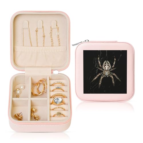 YUBVCF Stilvolle Schmuckschatulle mit gruseligem Spinnendruck, Ringbox, Premium, wunderschön für Hochzeit, Verlobung YUBVCF Stilvolle Schmuckschatulle mit gruseligem Spinnendruck, Ringbox, Premium, wunderschön für Hochzeit, Verlobung von YUBVCF