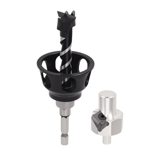 YUEHISY 19 -mm -Hundeloch -Kamm -Bohrer -Bit -Set, Legierungstark -Shank -Werkzeug, Tragbare Vertikale Bohrung für Workbench -Hundelöcher YUEHISY 19 -mm -Hundeloch -Kamm -Bohrer -Bit -Set, Legierungstark -Shank -Werkzeug, Tragbare Vertikale Bohrung für Workbench -Hundelöcher von YUEHISY