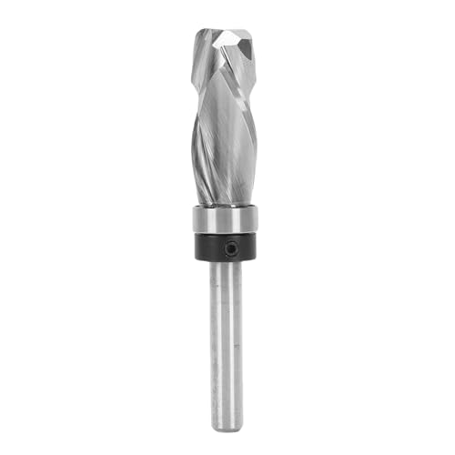 YUEHISY Kompressionsspülung Trim Router Bit, Spirale nach Oben Geschnittenem Massivwolfram -Stahl -Oberlager Router Bit 1/4 Zoll Schaft Zum Trimmen von Holzpartikeln von YUEHISY