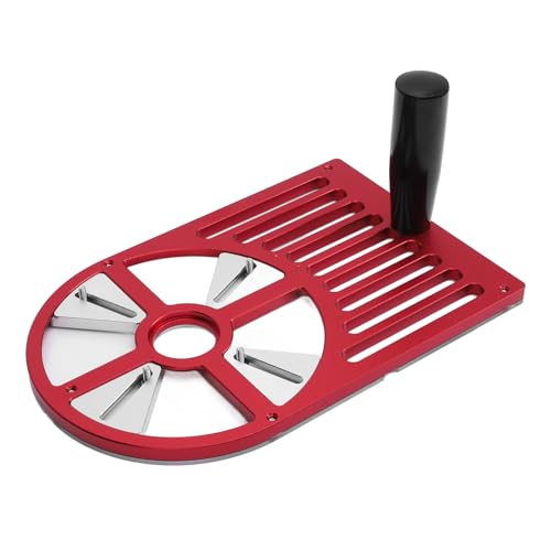 YUEHISY Offset-Basisplatte für Trimrouter, Aluminiumlegierung mit Verbessertem Stabilitätsgriff (65-132 Mm Durchmesser) von YUEHISY