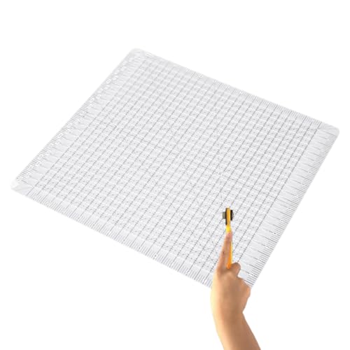 YUEHISY Quilt -Lineal, 12,5 "x12.5" Transparente Acrylvorlage mit Bicolor -Linien, Großen Ziffern, Mehrwinkelausrichtungsleitungen für das Nähen von Stoffschnitten YUEHISY Quilt -Lineal, 12,5 "x12.5" Transparente Acrylvorlage mit Bicolor -Linien, Großen Ziffern, Mehrwinkelausrichtungsleitungen für das Nähen von Stoffschnitten von YUEHISY