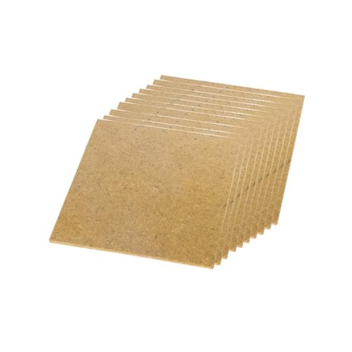 Bögen, Bastelbedarf, 10 Pieces of 200mm*200mm Square Wood Sheets, Thickness 2mm-8mm for DIY Crafts,Hand Carving, Wood Product Decoration,8mm(5mm) von YUEKOPOU