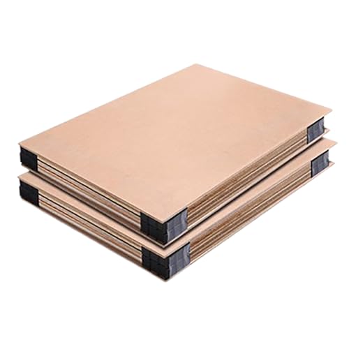 Bögen, Bastelbedarf, Basswood Sheets, 10Mm Thick Unfinished Wood Sheets for Crafts Wood Burning Painting Wood Engraving Laser Cutting, 5Pcs,20cm*20cm(15cm*21cm) von YUEKOPOU