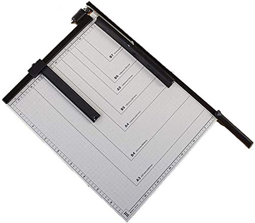 Cutter Papierschneider,A4 Papierschneider, Paper Cutter Guillotine Paper Cutter, Office Steel Cutter, B4 A3 Photo Guillotine Manual Paper Cutter, Photo Studio School File Postcards Clipper Cutting von YUEKOPOU