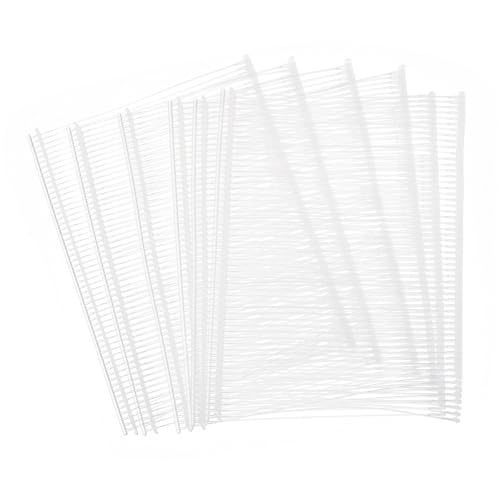 Etikettierverschlüsse, Kleidungsetikettierung, 1500Pcs Mini Stitch Gun Fasteners, Micro Fasteners Stitch Gun Refill Quick Clothing Fixer for Clothing Fine Stitch Tag Gun,(Clear,65mm/2.56") von YUEKOPOU
