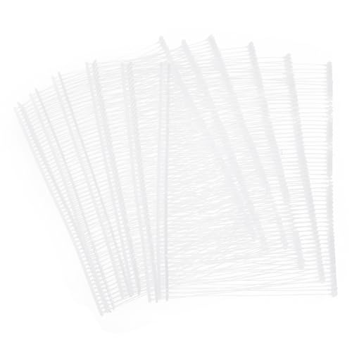Etikettierverschlüsse, Kleidungsetikettierung, 1500Pcs Mini Stitch Gun Fasteners, Micro Fasteners Stitch Gun Refill Quick Clothing Fixer for Clothing Fine Stitch Tag Gun,(White,65mm/2.56") von YUEKOPOU