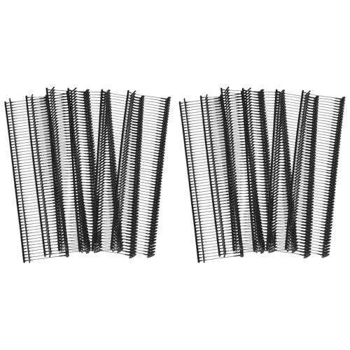 Etikettierverschlüsse, Kleidungsetikettierung, 2500Pcs Mini Stitch Gun Fasteners, Micro Fasteners Stitch Gun Refill Quick Clothing Fixer for Clothing Fine Stitch Tag Gun,(Black,20mm/0.79") von YUEKOPOU