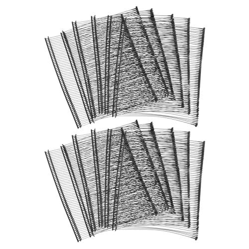 Etikettierverschlüsse, Kleidungsetikettierung, 2500Pcs Mini Stitch Gun Fasteners, Micro Fasteners Stitch Gun Refill Quick Clothing Fixer for Clothing Fine Stitch Tag Gun,(Black,75mm/2.95") von YUEKOPOU
