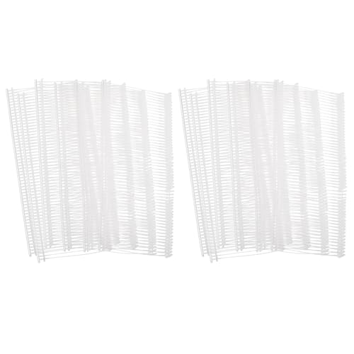Etikettierverschlüsse, Kleidungsetikettierung, 2500Pcs Mini Stitch Gun Fasteners, Micro Fasteners Stitch Gun Refill Quick Clothing Fixer for Clothing Fine Stitch Tag Gun,(Clear,35mm/1.38") von YUEKOPOU