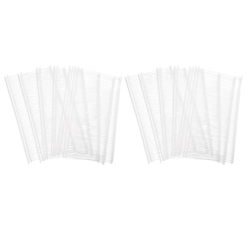 Etikettierverschlüsse, Kleidungsetikettierung, 2500Pcs Mini Stitch Gun Fasteners, Micro Fasteners Stitch Gun Refill Quick Clothing Fixer for Clothing Fine Stitch Tag Gun,(Clear,45mm/1.77") von YUEKOPOU