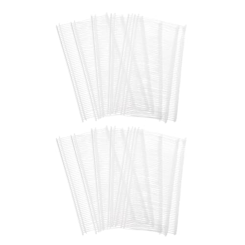 Etikettierverschlüsse, Kleidungsetikettierung, 2500Pcs Mini Stitch Gun Fasteners, Micro Fasteners Stitch Gun Refill Quick Clothing Fixer for Clothing Fine Stitch Tag Gun,(Clear,50mm/1.97") von YUEKOPOU