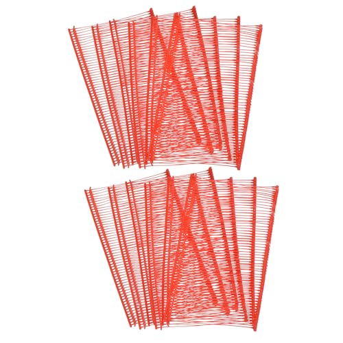 Etikettierverschlüsse, Kleidungsetikettierung, 2500Pcs Mini Stitch Gun Fasteners, Micro Fasteners Stitch Gun Refill Quick Clothing Fixer for Clothing Fine Stitch Tag Gun,(Red,50mm/1.97") von YUEKOPOU