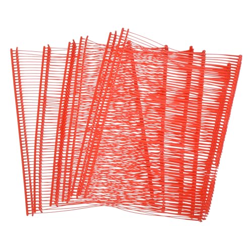 Etikettierverschlüsse, Kleidungsetikettierung, 2500Pcs Mini Stitch Gun Fasteners, Micro Fasteners Stitch Gun Refill Quick Clothing Fixer for Clothing Fine Stitch Tag Gun,(Red,65mm/2.56") von YUEKOPOU