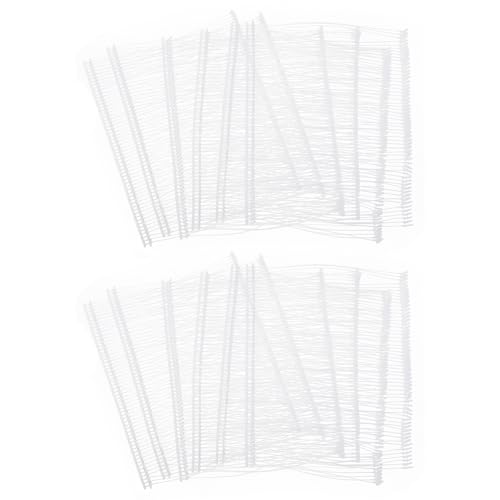 Etikettierverschlüsse, Kleidungsetikettierung, 2500Pcs Mini Stitch Gun Fasteners, Micro Fasteners Stitch Gun Refill Quick Clothing Fixer for Clothing Fine Stitch Tag Gun,(White,75mm/2.95") von YUEKOPOU