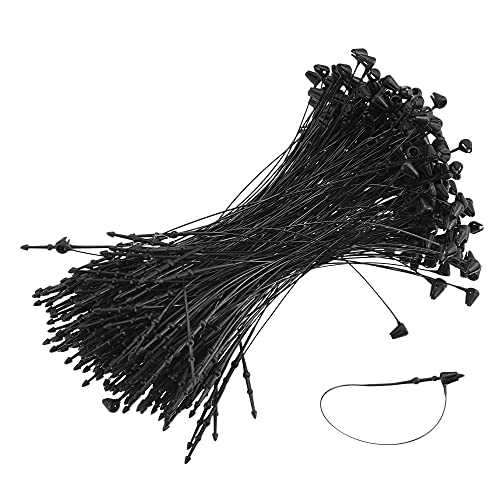 Etikettierverschlüsse, Kleidungsetikettierung, Snap Lock Pins Loop Price Tag Fastener Plastic Tags Ties Black 3 Inch/85mm Pack of 2000(125mm) von YUEKOPOU