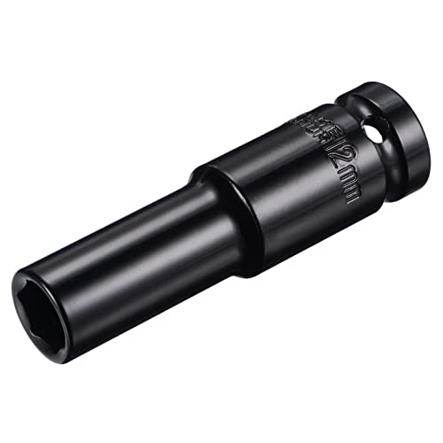 Innensechskant-Bohrer-Kit, Sechskant-Schaft, Schli 1/2" Drive 15mm Deep Impact Socket - Heat-Treated CR-V Steel, 3.15" Length, 6-Point Metric Tool(12mm) von YUEKOPOU
