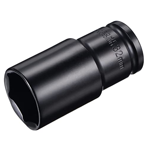 Innensechskant-Bohrer-Kit, Sechskant-Schaft, Schli 1/2" Drive 15mm Deep Impact Socket - Heat-Treated CR-V Steel, 3.15" Length, 6-Point Metric Tool(32mm) von YUEKOPOU
