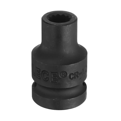 Innensechskant-Bohrer-Kit, Sechskant-Schaft, Schli 1/2" Drive Shallow Impact Socket - 12-Point Metric CR-MO Steel Nut Impact Grade Socket for Auto Repair(8mm) von YUEKOPOU