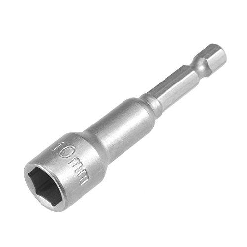 Innensechskant-Bohrer-Kit, Sechskant-Schaft, Schli 1/4" Quick-Change Shank Nut Setter Driver Drill Bit 100mm Length, Non-Magnetic for Easy Use(H10 x 65mm) von YUEKOPOU