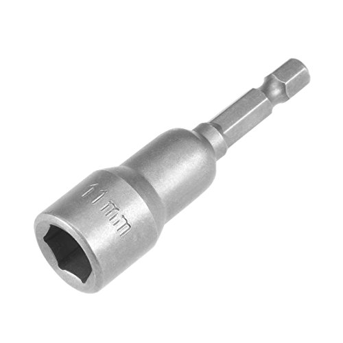 Innensechskant-Bohrer-Kit, Sechskant-Schaft, Schli 1/4" Quick-Change Shank Nut Setter Driver Drill Bit 100mm Length, Non-Magnetic for Easy Use(H11 x 65mm) von YUEKOPOU