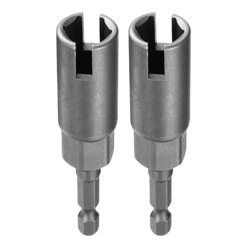 Innensechskant-Bohrer-Kit, Sechskant-Schaft, Schli 2pcs H13 Wing Nut Driver 1/4" Hex Shank Power Deep Slot Wing Nut Drill Bit for Impact Driver Tool Set(12mm) von YUEKOPOU