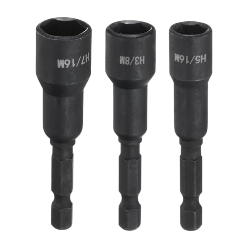 Innensechskant-Bohrer-Kit, Sechskant-Schaft, Schli 3Pcs Magnetic Nut Driver Set - 3/8", 5/16", 7/16" Quick Change Hex Shank for Impact Drill - CRV Steel SAE Nut Driver Bit Set Innensechskant-Bohrer-Kit, Sechskant-Schaft, Schli 3Pcs Magnetic Nut Driver Set - 3/8", 5/16", 7/16" Quick Change Hex Shank for Impact Drill - CRV Steel SAE Nut Driver Bit Set von YUEKOPOU
