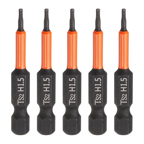 Innensechskant-Bohrer-Kit, Sechskant-Schaft, Schli 5pcs Hex Head Wrench Drill Bit Set - 1/4" Hex Shank, 2" Length, S2 Steel, Magnetic Impact Driver Compatible with Electric Drills(1.5mm) von YUEKOPOU
