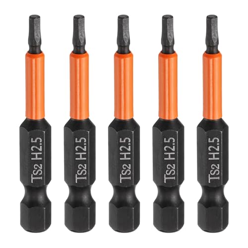Innensechskant-Bohrer-Kit, Sechskant-Schaft, Schli 5pcs Hex Head Wrench Drill Bit Set - 1/4" Hex Shank, 2" Length, S2 Steel, Magnetic Impact Driver Compatible with Electric Drills(2.5mm) von YUEKOPOU