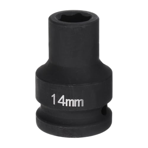 Innensechskant-Bohrer-Kit, Sechskant-Schaft, Schli 6-Point Impact Socket 3/4" Drive Heavy-Duty Metric Axle Nut Tool for Automotive Repairs(14mm) von YUEKOPOU