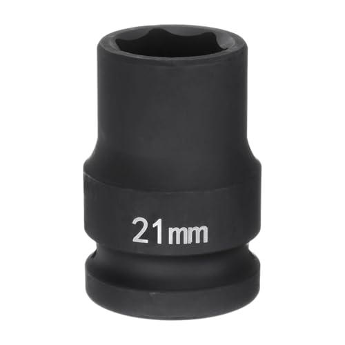 Innensechskant-Bohrer-Kit, Sechskant-Schaft, Schli 6-Point Impact Socket 3/4" Drive Heavy-Duty Metric Axle Nut Tool for Automotive Repairs(21mm) von YUEKOPOU