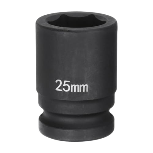 Innensechskant-Bohrer-Kit, Sechskant-Schaft, Schli 6-Point Impact Socket 3/4" Drive Heavy-Duty Metric Axle Nut Tool for Automotive Repairs(25mm) von YUEKOPOU
