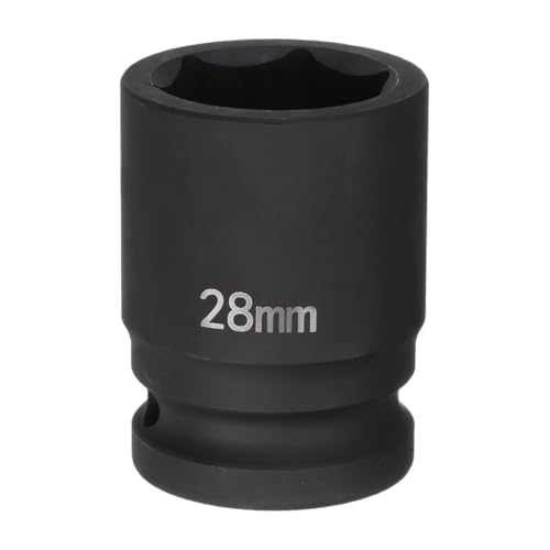 Innensechskant-Bohrer-Kit, Sechskant-Schaft, Schli 6-Point Impact Socket 3/4" Drive Heavy-Duty Metric Axle Nut Tool for Automotive Repairs(28mm) von YUEKOPOU
