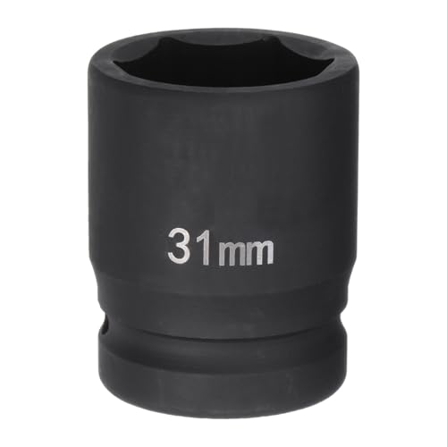 Innensechskant-Bohrer-Kit, Sechskant-Schaft, Schli 6-Point Impact Socket 3/4" Drive Heavy-Duty Metric Axle Nut Tool for Automotive Repairs(31mm) von YUEKOPOU