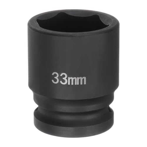 Innensechskant-Bohrer-Kit, Sechskant-Schaft, Schli 6-Point Impact Socket 3/4" Drive Heavy-Duty Metric Axle Nut Tool for Automotive Repairs(33mm) von YUEKOPOU