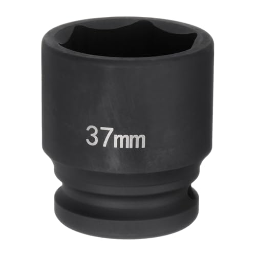Innensechskant-Bohrer-Kit, Sechskant-Schaft, Schli 6-Point Impact Socket 3/4" Drive Heavy-Duty Metric Axle Nut Tool for Automotive Repairs(37mm) von YUEKOPOU