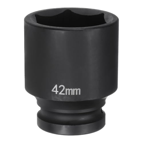 Innensechskant-Bohrer-Kit, Sechskant-Schaft, Schli 6-Point Impact Socket 3/4" Drive Heavy-Duty Metric Axle Nut Tool for Automotive Repairs(42mm) von YUEKOPOU