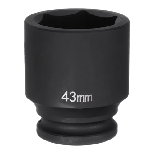 Innensechskant-Bohrer-Kit, Sechskant-Schaft, Schli 6-Point Impact Socket 3/4" Drive Heavy-Duty Metric Axle Nut Tool for Automotive Repairs(43mm) von YUEKOPOU