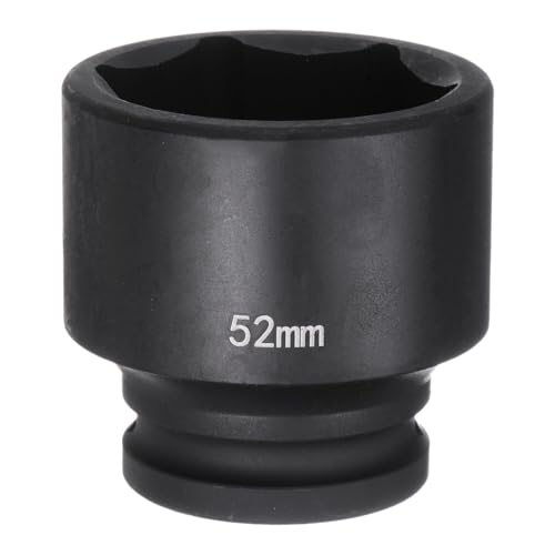 Innensechskant-Bohrer-Kit, Sechskant-Schaft, Schli 6-Point Impact Socket 3/4" Drive Heavy-Duty Metric Axle Nut Tool for Automotive Repairs(52mm) von YUEKOPOU