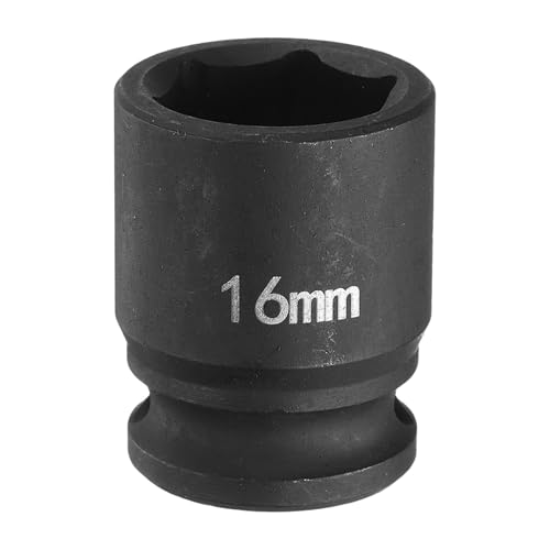 Innensechskant-Bohrer-Kit, Sechskant-Schaft, Schli Deep Impact Socket 3/8" Square Drive - 6 Point CR-MO Steel Flip Socket for Auto and Home Repairs(16mm) von YUEKOPOU