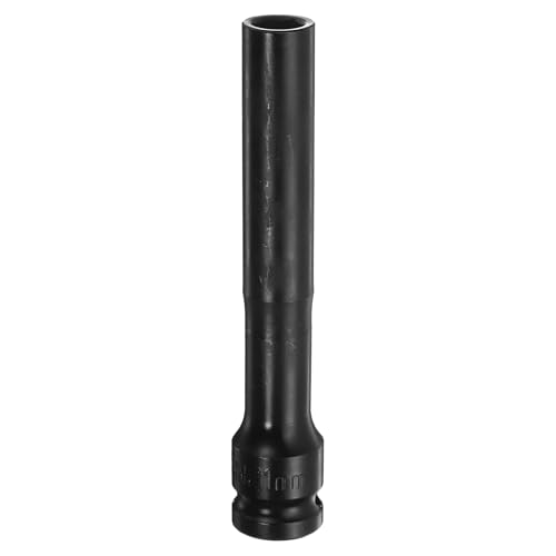 Innensechskant-Bohrer-Kit, Sechskant-Schaft, Schli Deep Thin Wall Impact Socket - 1/2" Square Drive, 6 Point, Extra Long CR-V Steel for Spindle Axle Nut, Industrial Grade, Black(11mm) von YUEKOPOU