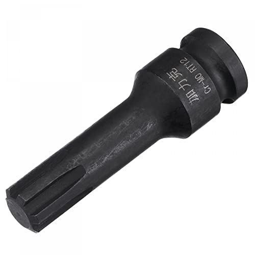 Innensechskant-Bohrer-Kit, Sechskant-Schaft, Schli Impact Ribe Bit Socket - 3/8" Square Drive, CR-MO Metric Size for Heavy-Duty Applications(12mm) von YUEKOPOU