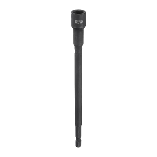 Innensechskant-Bohrer-Kit, Sechskant-Schaft, Schli Magnetic Nut Driver Long Quick Change Hex Shank - Durable CRV Steel for Impact Drive Nuts and Bolts - Ideal for Drill Bit Set(11/32inch x 6inch) von YUEKOPOU