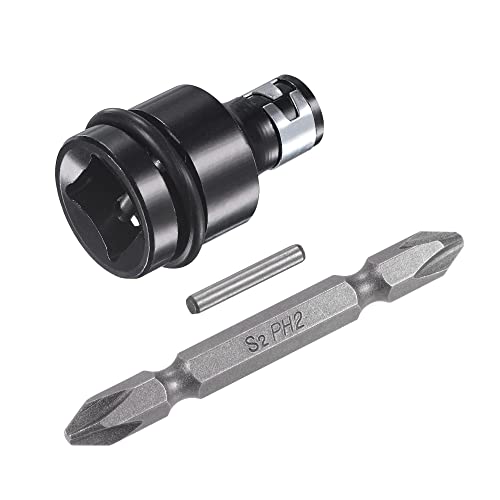 Innensechskant-Bohrer-Kit, Sechskant-Schaft, Schli Square Drive to 1/4" Hex Socket Adapter Drill Chuck Converter with PH2 Double End Screwdriver Bit, O-Ring and Dowel Pin Innensechskant-Bohrer-Kit, Sechskant-Schaft, Schli Square Drive to 1/4" Hex Socket Adapter Drill Chuck Converter with PH2 Double End Screwdriver Bit, O-Ring and Dowel Pin von YUEKOPOU