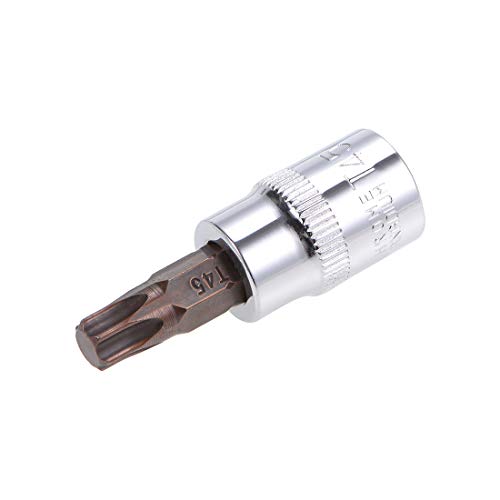 Innensechskant-Bohrer-Kit, Sechskant-Schaft, Schli T30 Torx Bit Socket 3/8" Drive - S2 Steel, Length for Ratchet Wrench, Slide Bar, Extension Rod(T45) von YUEKOPOU