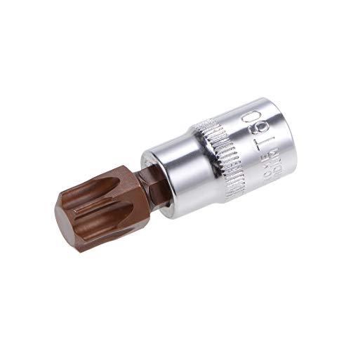 Innensechskant-Bohrer-Kit, Sechskant-Schaft, Schli T30 Torx Bit Socket 3/8" Drive - S2 Steel, Length for Ratchet Wrench, Slide Bar, Extension Rod(T60) von YUEKOPOU