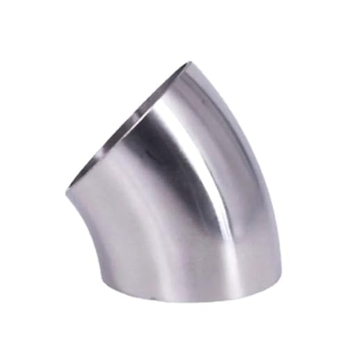 YUEKOPOU Plumbing Accessories, 19mm 22 25 28 32 34 38 45 48 51mm OD Butt Welding 45 Degree Elbow SUS 304 Stainless Steel Sanitary Pipe Fitting, 1pcs(133mm OD)(32mm OD) von YUEKOPOU