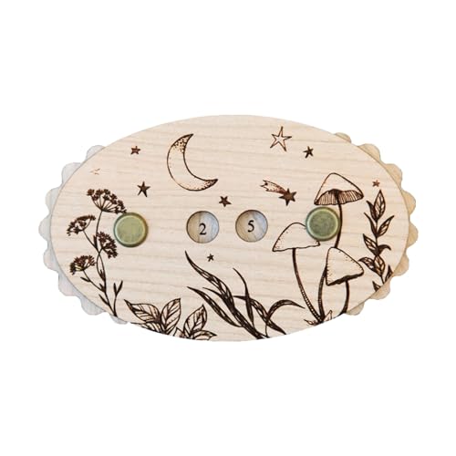 YUELER Häkelzähler aus Holz, zum Stricken, Nähen, Reihenzähler, manuelles Stricken, Reihenzähler zum Stricken und Häkeln YUELER Häkelzähler aus Holz, zum Stricken, Nähen, Reihenzähler, manuelles Stricken, Reihenzähler zum Stricken und Häkeln von YUELER