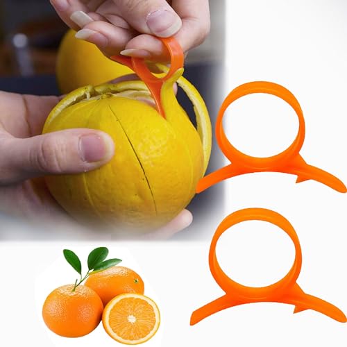 YUEMING 2 Stück Orangenschäler, Orange Citrus Peeling Tool, Kreativschäler Fruchthaut Entferner Zitrus Grapefruit Schäler Orange Opener Kitchen Professional Peeling Tool (zufällige Farbe) von YUEMING